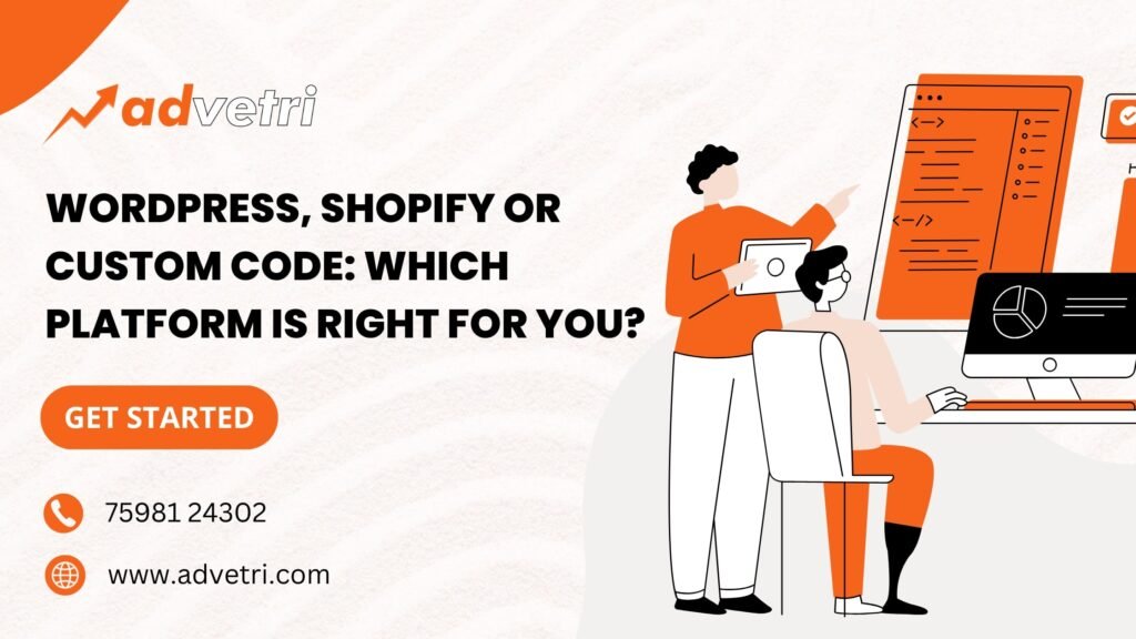 Compare WordPress, Shopify, and custom code to pick the best website platform for your business.